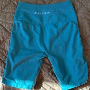 Alphalete Women's Teal Bike Shorts
